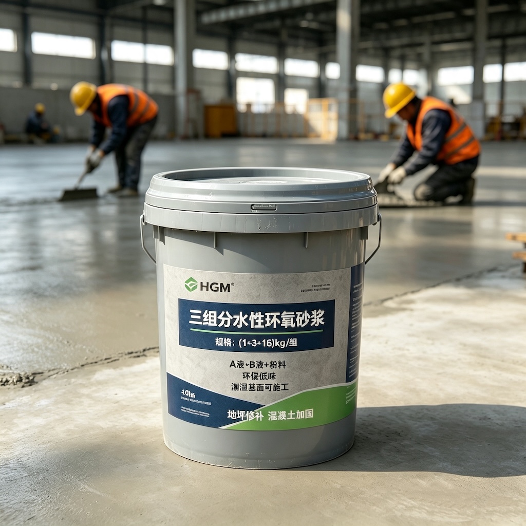 广安三组份水性环氧砂浆